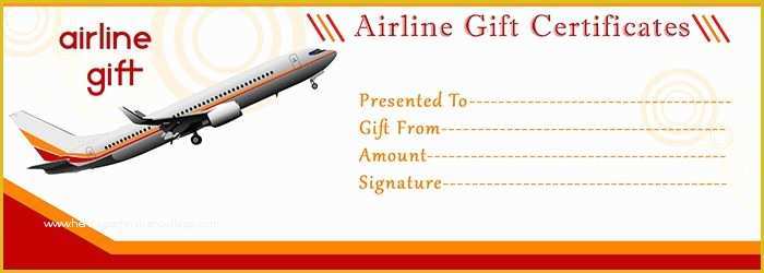 Travel Voucher Template Free Of Airline Gift Certificate Template Free Gift Certificate