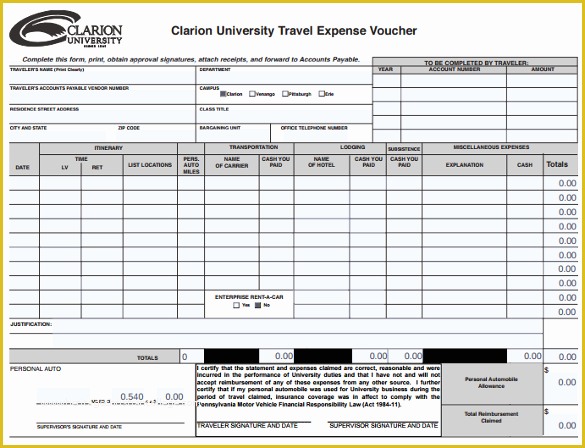Travel Voucher Template Free Of Expense Voucher Template – 12 Free Excel Pdf Documents