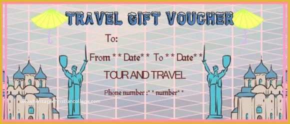 Travel Voucher Template Free Of Vacation Gift Certificate Template 34 Word Psd Files