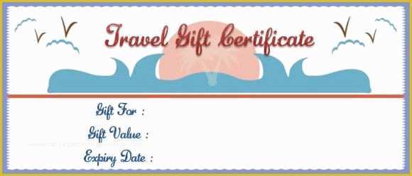 Travel Voucher Template Free Of Vacation Gift Certificate Template 34 Word Psd Files