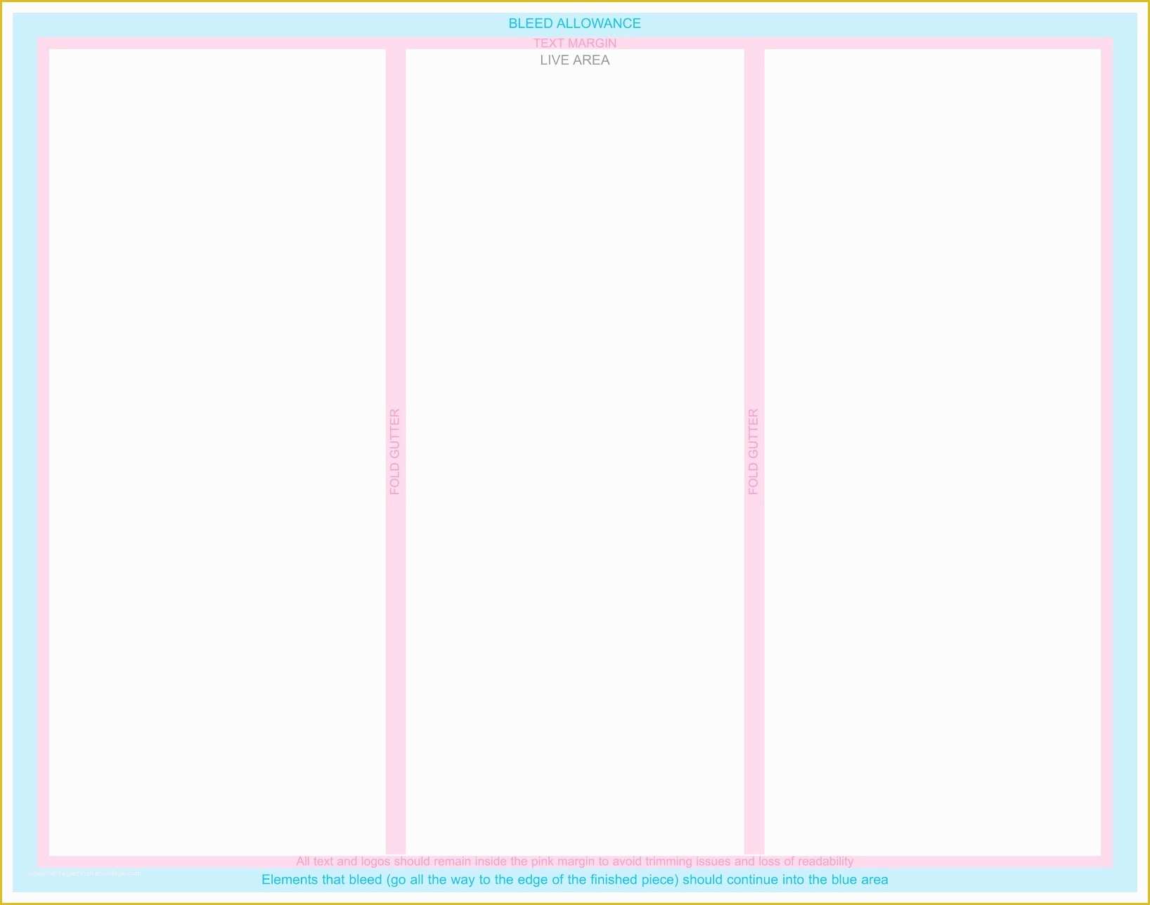 Tri Fold Brochure Template Free Of Blank Tri Fold Brochure Template Example Mughals