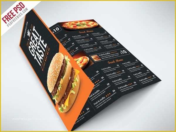 Tri Fold Menu Template Free Of 65 Print Ready Brochure Templates Free Psd Indesign & Ai