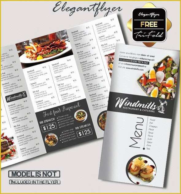 Tri Fold Menu Template Free Of 69 Premium and Free Psd Tri Fold & Bi Fold Brochures