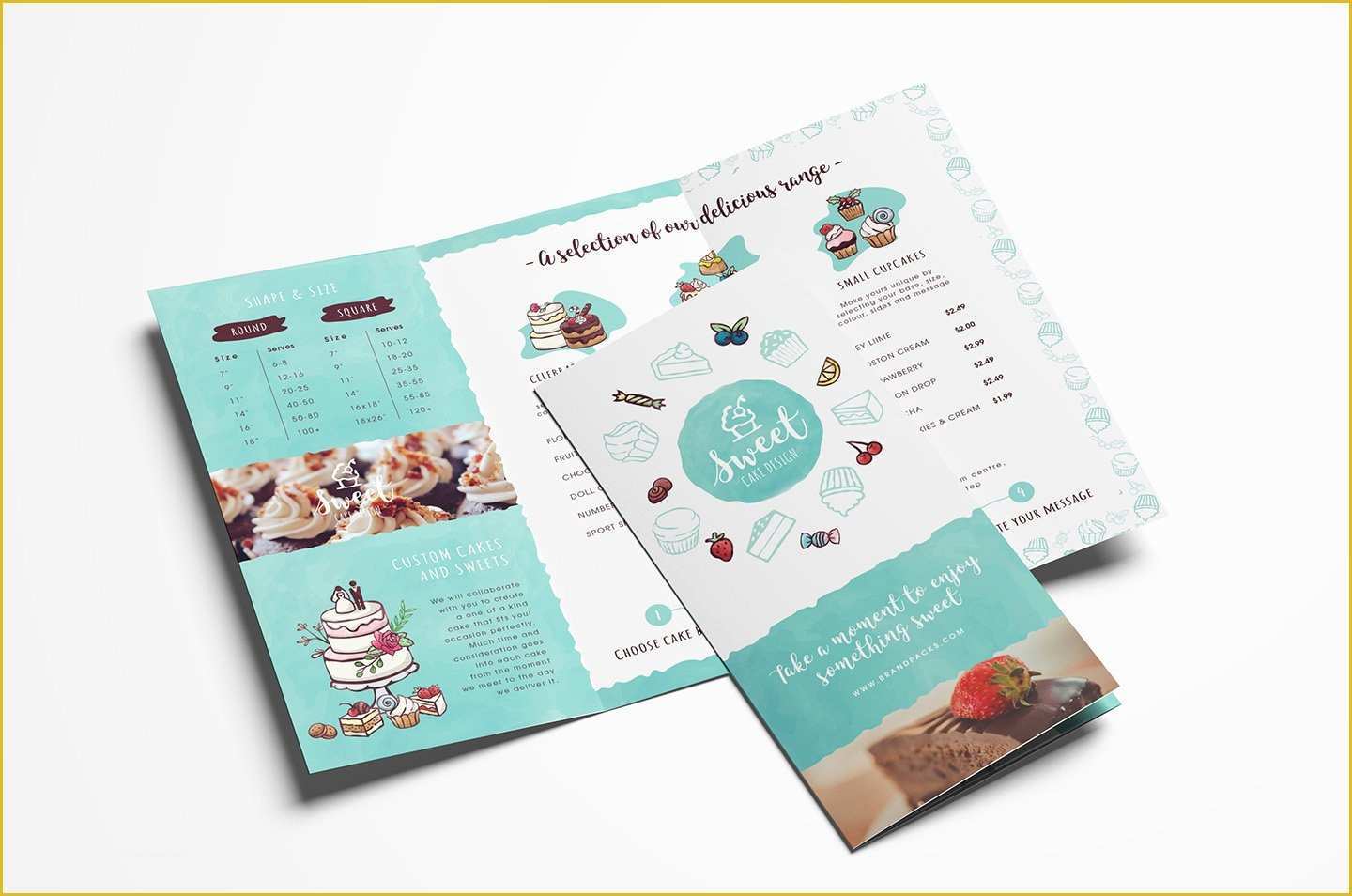 Tri Fold Menu Template Free Of Cake Shop Trifold Brochure Template Brochure Templates