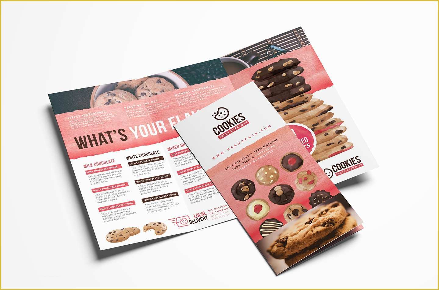 Tri Fold Menu Template Free Of Cookie Shop Trifold Menu Template In Psd Ai & Vector