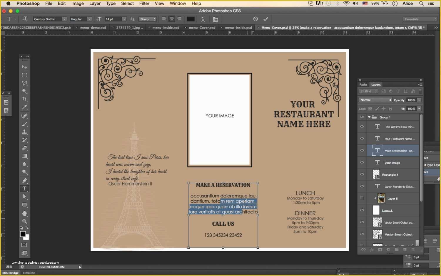 Tri Fold Menu Template Free Of Design & Templates Tri Fold Take Out Menu Menu Templates