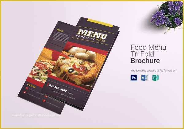 Tri Fold Menu Template Free Of Pizza Menu Templates – 31 Free Psd Eps Documents