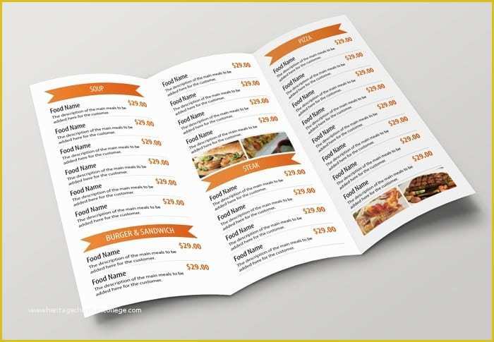 Tri Fold Menu Template Free Of top 5 Free Restaurant Menu Templates Word Templates