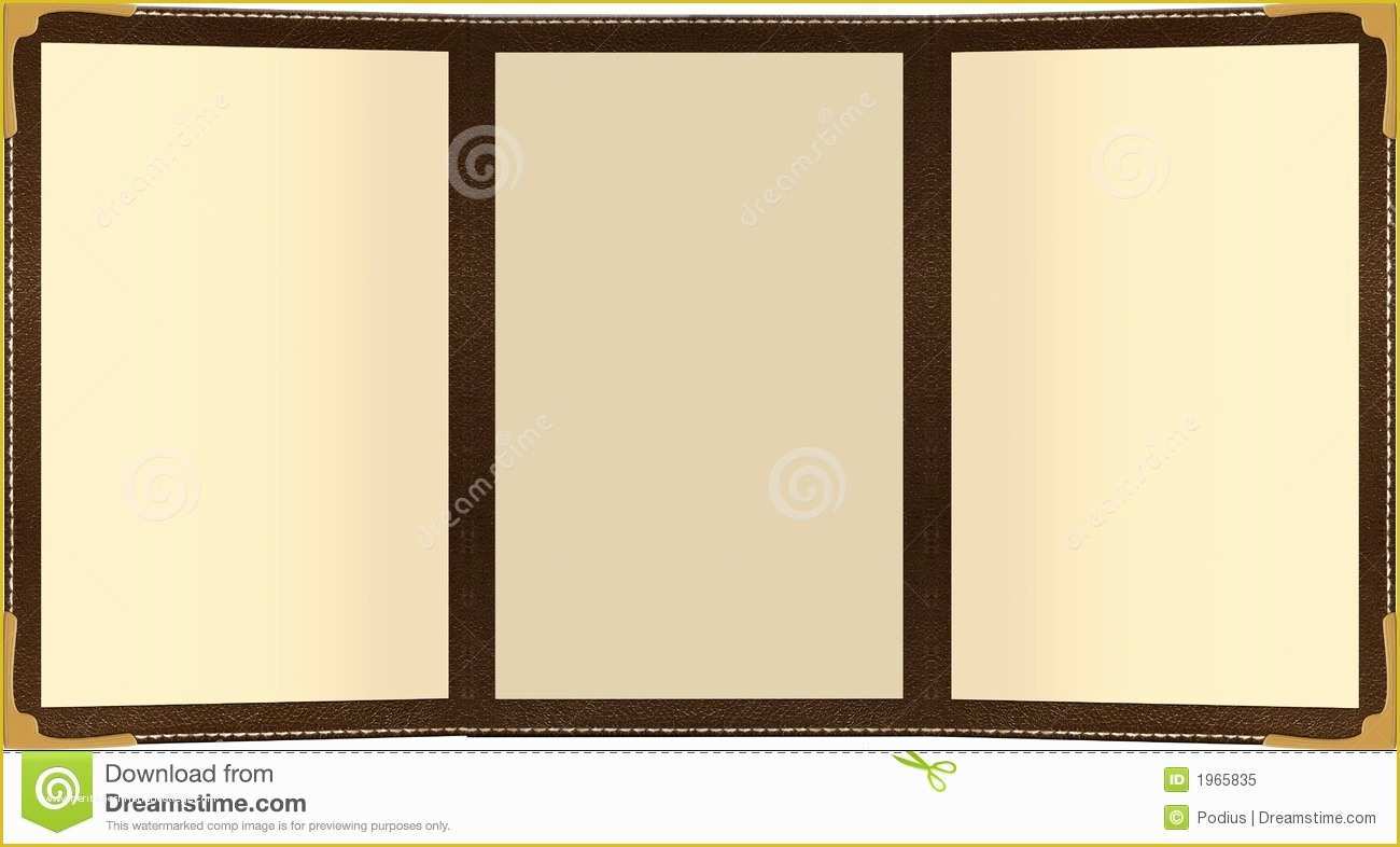 Tri Fold Menu Template Free Of Trifold Menu Stock Illustration Illustration Of Food