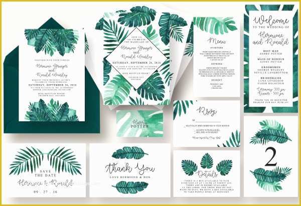 Tropical Menu Template Free Of 21 Printable Wedding Menu Cards Psd Vector Eps Word