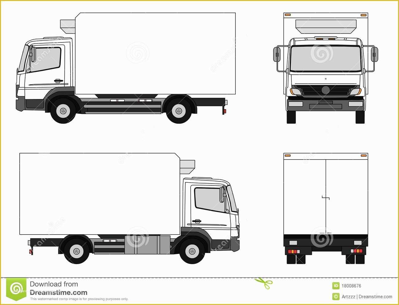 Truck Transport Website Templates Free Download Of De Vrachtwagen Van De Levering Stock Illustratie