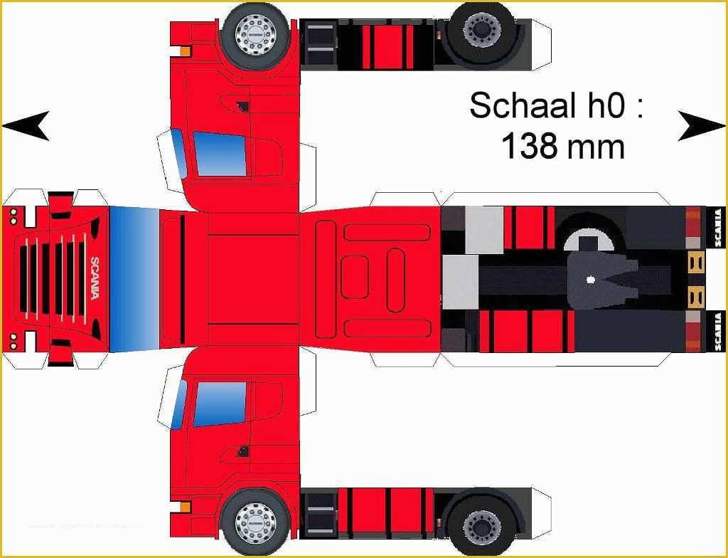Truck Transport Website Templates Free Download Of Free Download Paper Model Trucks Scania Rood