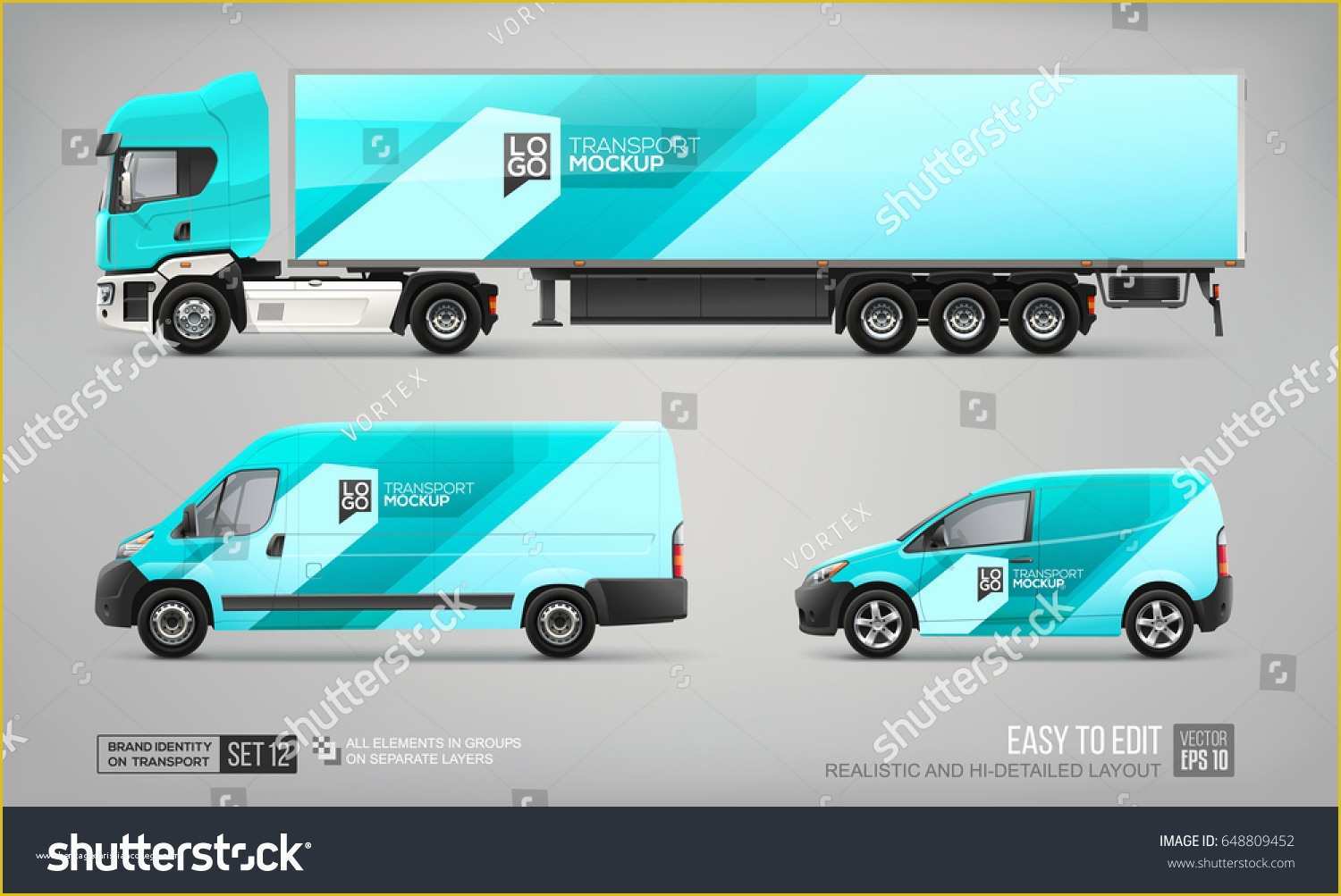 Truck Transport Website Templates Free Download Of Mock Set Cargo Truck Delivery Van Stock Vector