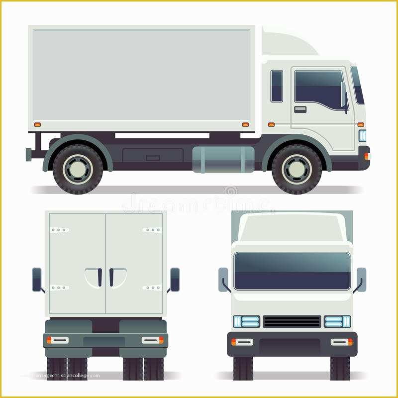 Truck Transport Website Templates Free Download Of Small Truck Front Back and Side View for Cargo