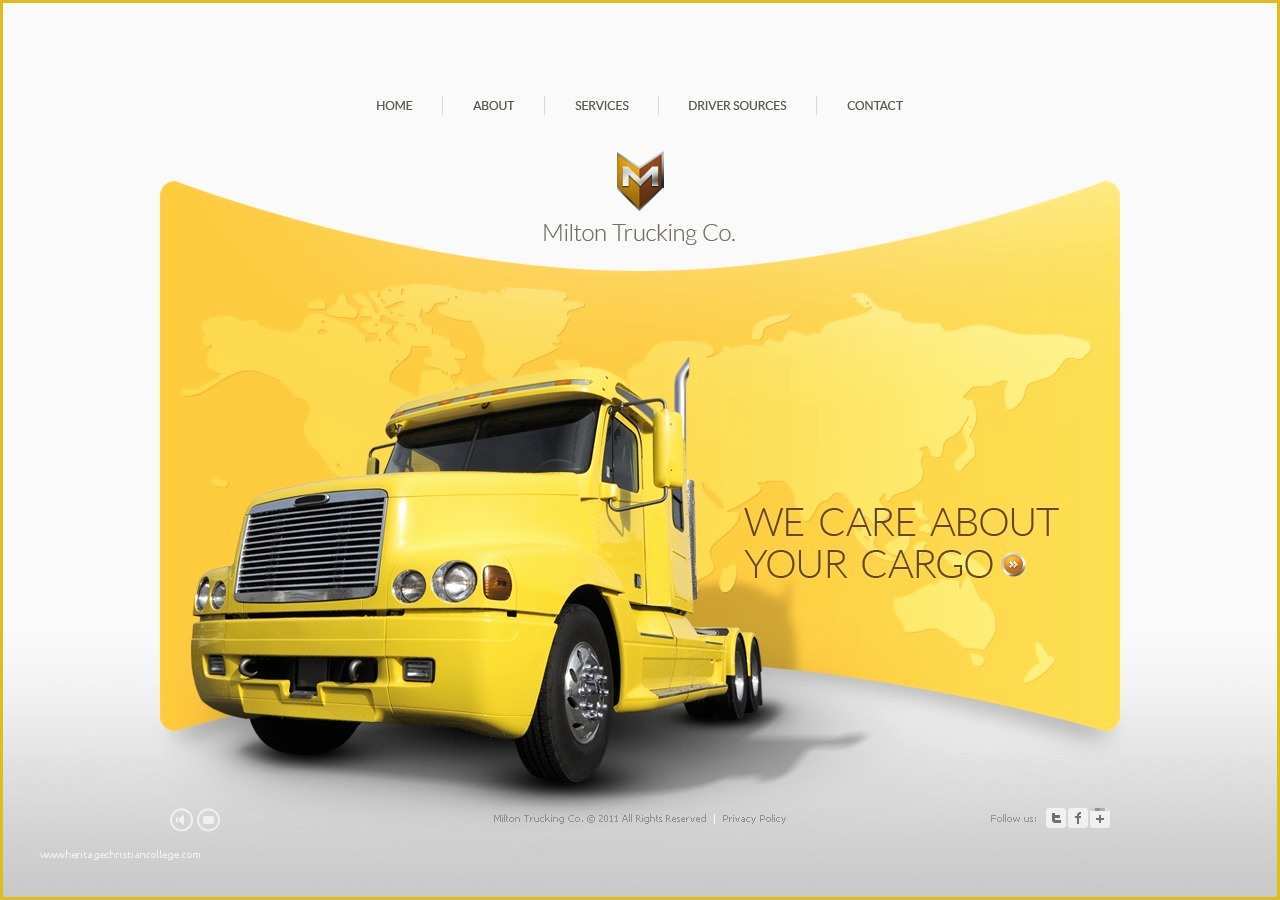Truck Transport Website Templates Free Download Of Trucking Flash Template