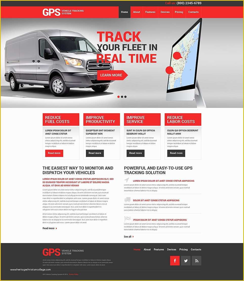 Truck Transport Website Templates Free Download Of Trucking Responsive Website Template