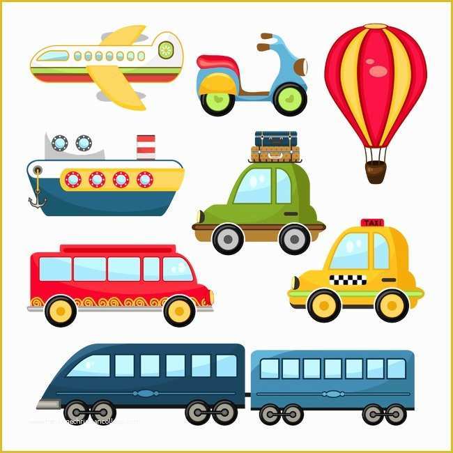 Trucking Transportation &amp; Logistics HTML Template Free Download Of Cartoon Vehicles Cartoon Clipart Cartoon Car Hot Air