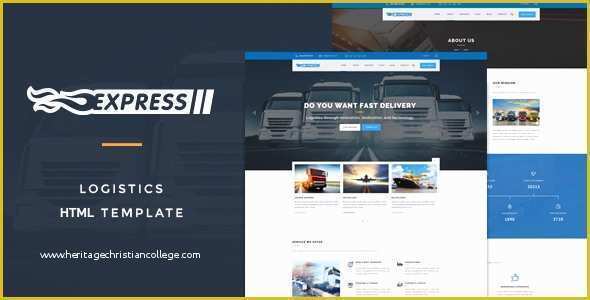 Trucking Transportation &amp; Logistics HTML Template Free Download Of Express Logistics V1 0 – Transport & Logistics HTML