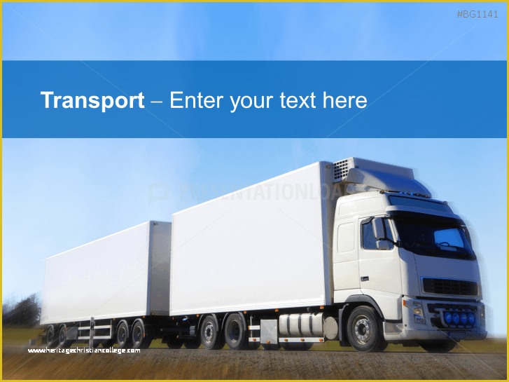 Trucking Transportation &amp; Logistics HTML Template Free Download Of Logistics Background Powerpoint Template