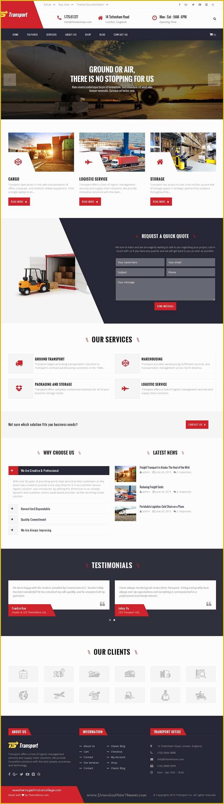 Trucking Transportation &amp;amp; Logistics HTML Template Free Download Of Transport is Wonderful Bootstrap HTML Template for