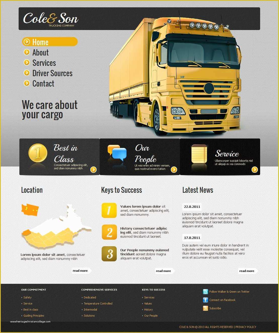 Trucking Transportation &amp; Logistics HTML Template Free Download Of Trucking Moto Cms HTML Template
