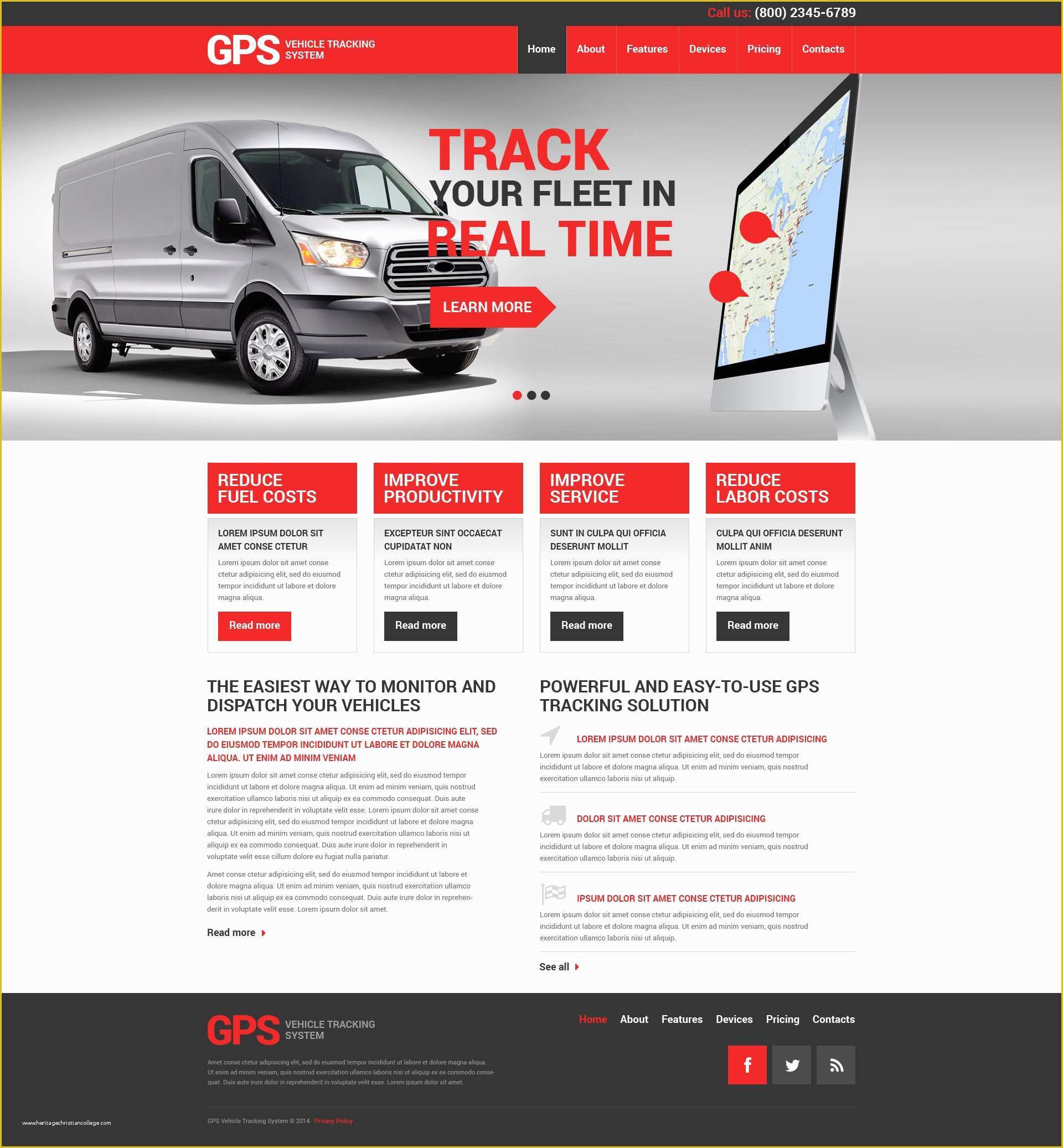 Trucking Transportation &amp; Logistics HTML Template Free Download Of Trucking Responsive Website Template