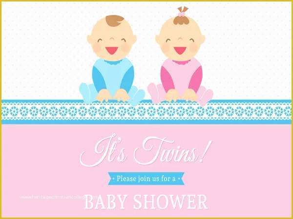 Twin Baby Shower Invitations Templates Free Of 14 Free Printable Baby Shower Invitations