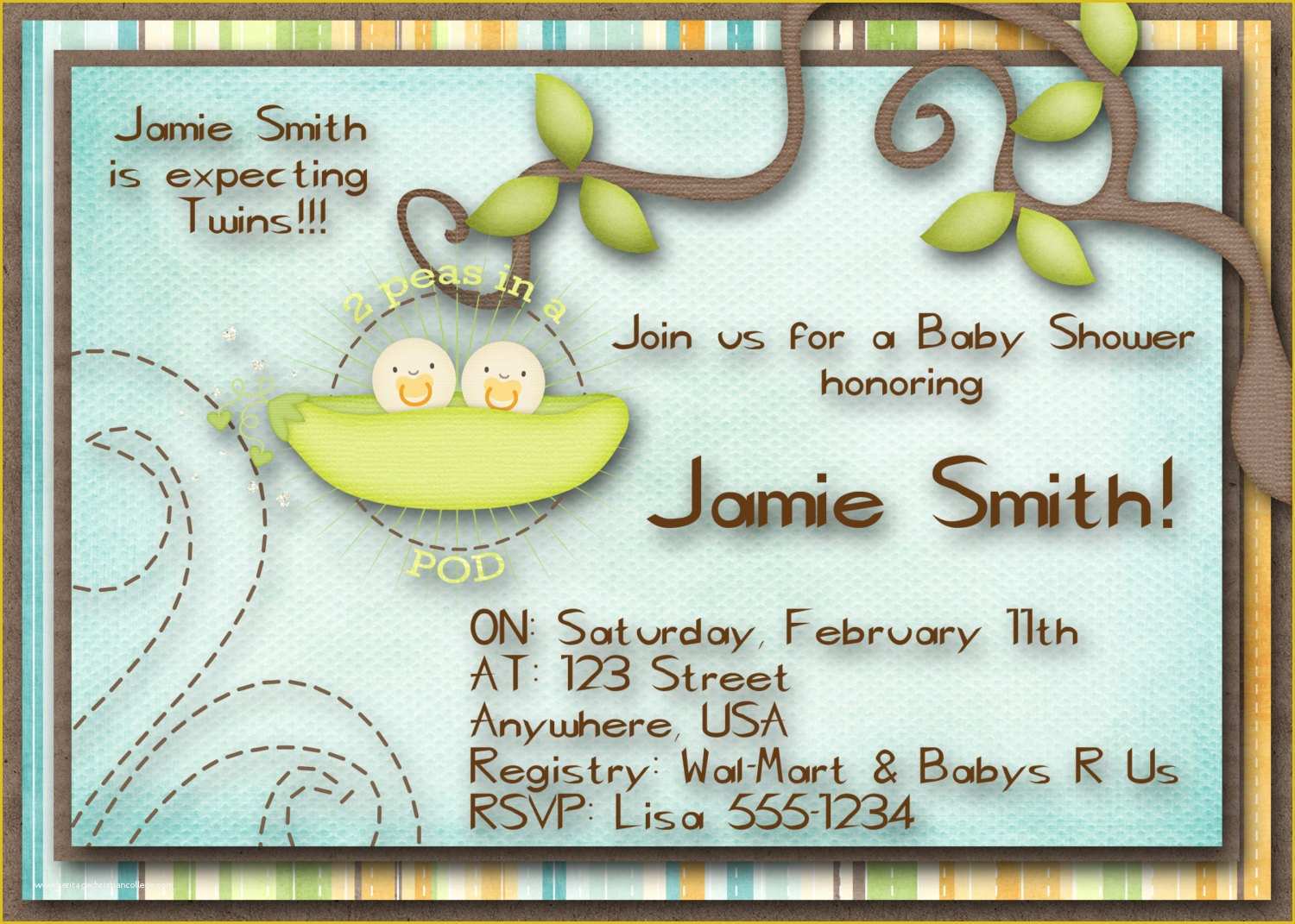 Twin Baby Shower Invitations Templates Free Of Baby Shower Invitations Etiquette