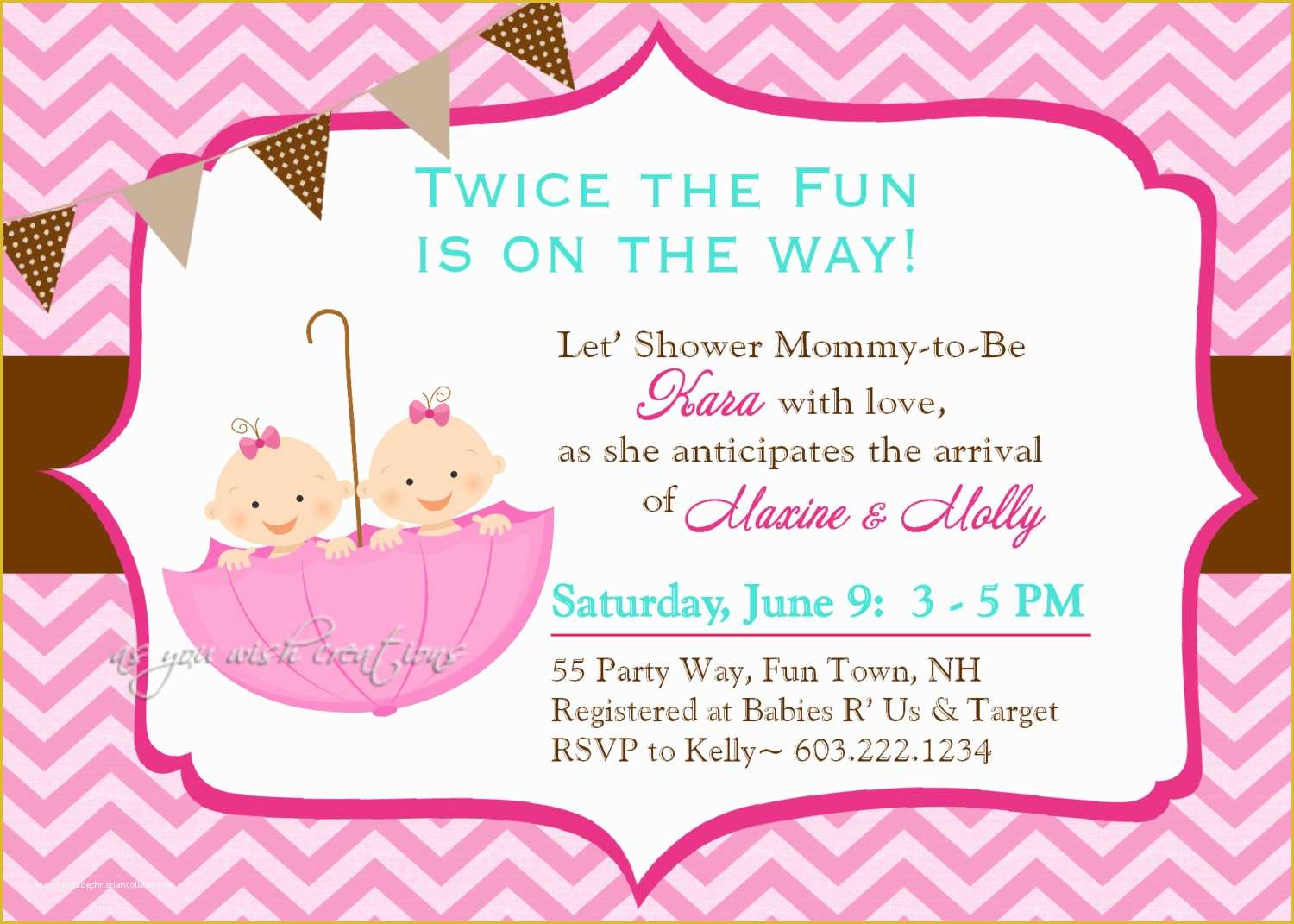 Twin Baby Shower Invitations Templates Free Of Choose the Best Twin Baby Shower Invitation Ideas