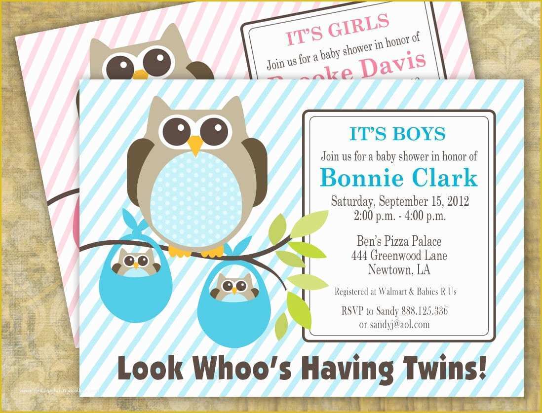 Twin Baby Shower Invitations Templates Free Of Free Printable Baby Shower Invitation for Boys
