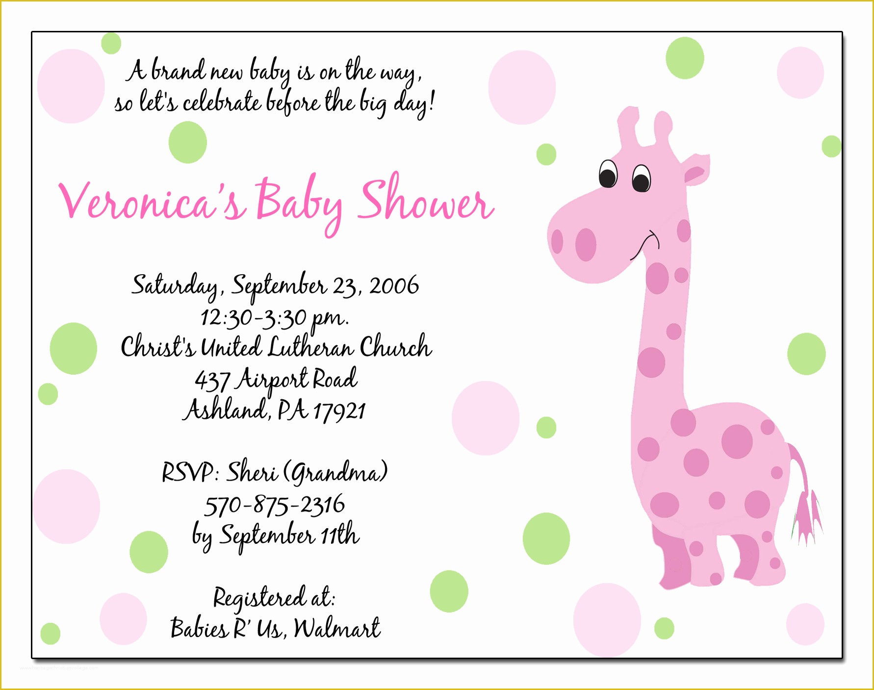 Twin Baby Shower Invitations Templates Free Of Girls Shower Invitations Free Image