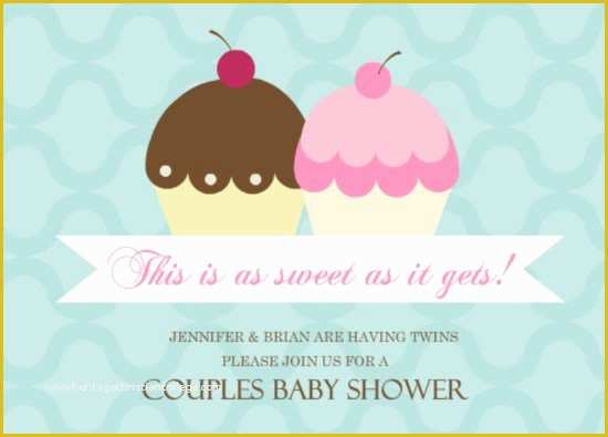 Twin Baby Shower Invitations Templates Free Of Twin Boy Girl Party Invitations