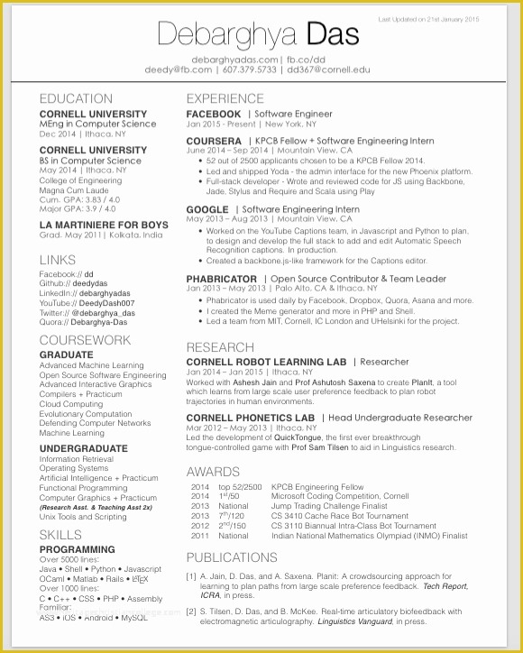Two Column Resume Template Word Free Of 2 Column Resume Template Resume Sample