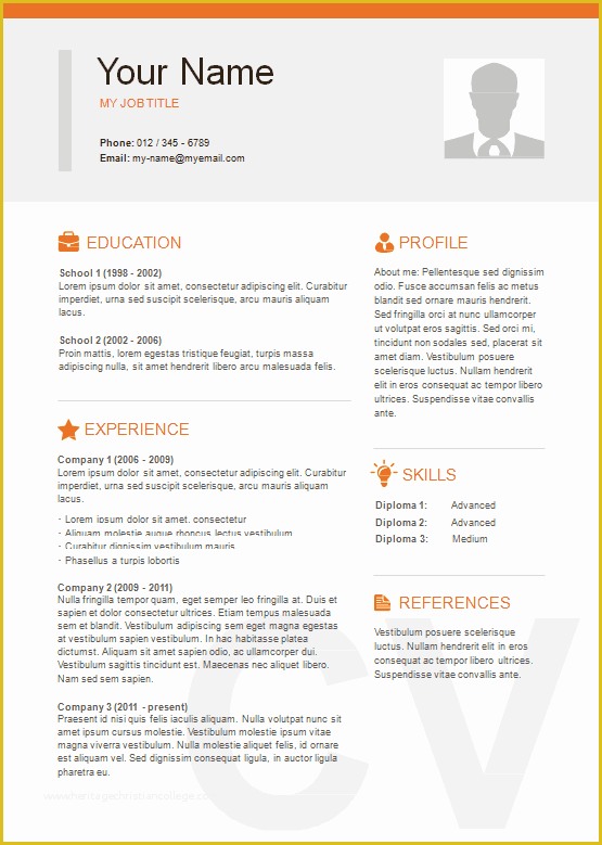 Two Column Resume Template Word Free Of Discreetliasons