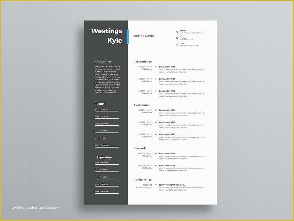 Two Column Resume Template Word Free Of Free Ultra Minimal Two Column Resume Cv Template