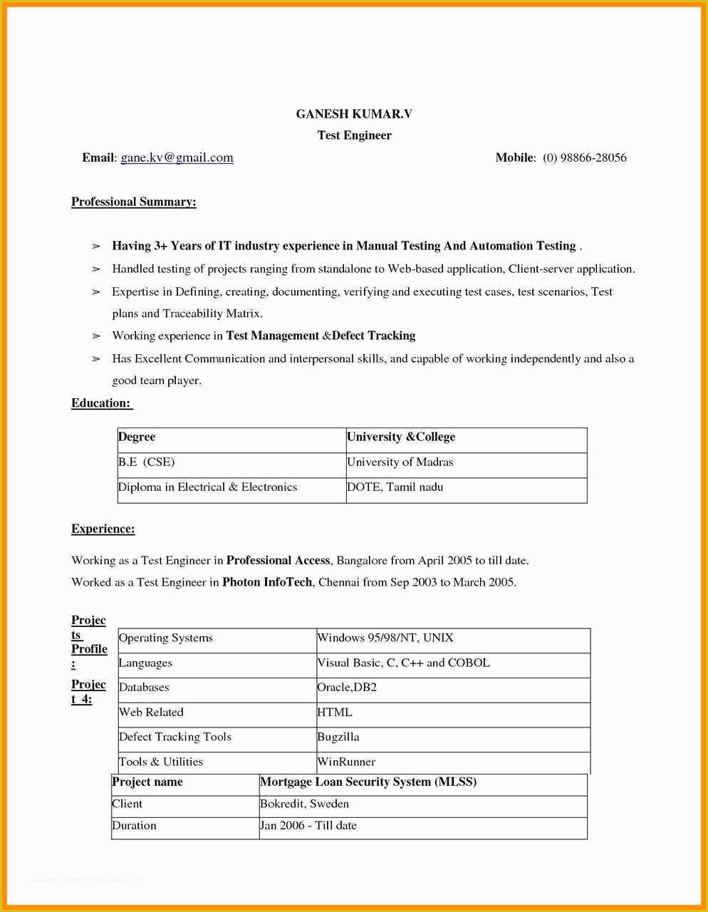 Two Column Resume Template Word Free Of Microsoft Word Resume Templates 2007 Best Free