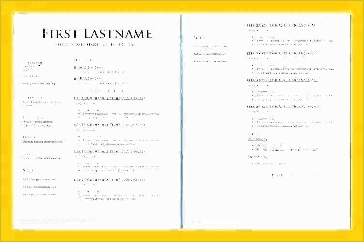Two Column Resume Template Word Free Of Two Page Resume Template E Word Free Responsive 2 Column