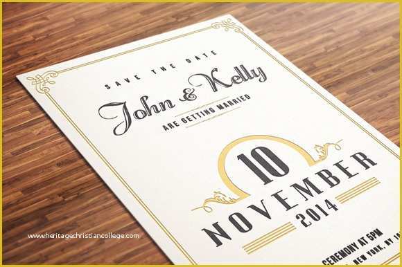 Typography Invitation Template Free Of Vintage Wedding Invitation Postcard Invitation Templates