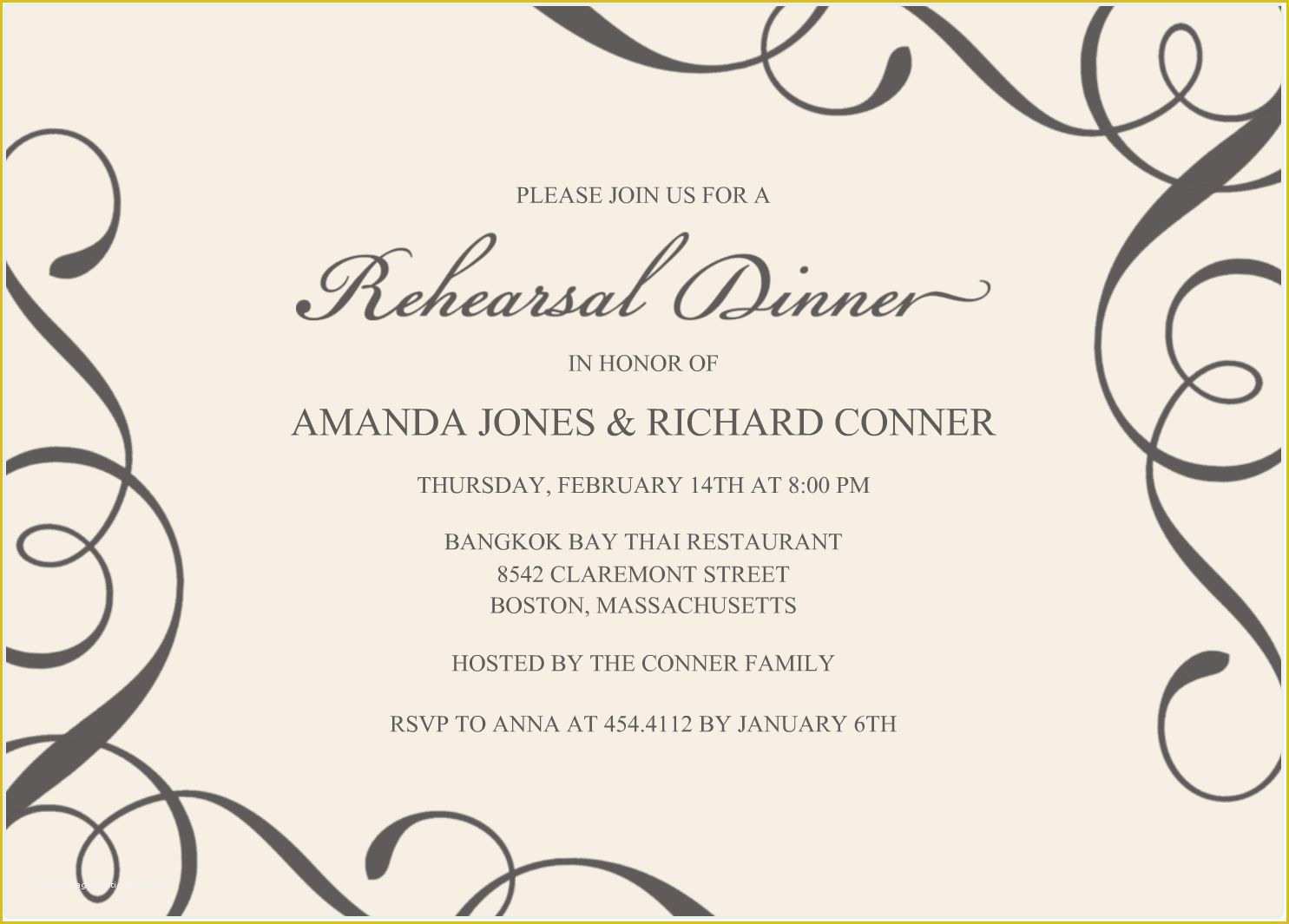 Typography Invitation Template Free Of You are Cordially Invited Templates