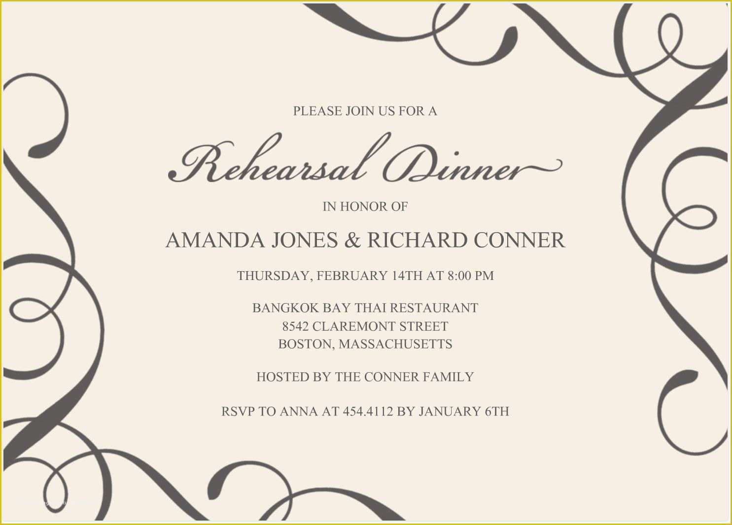 Typography Invitation Template Free Of You Are Cordially Invited Templates