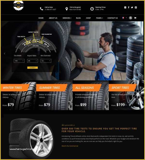 Tyre Website Template Free Download Of Free Tire Shop Website Template Popteenus