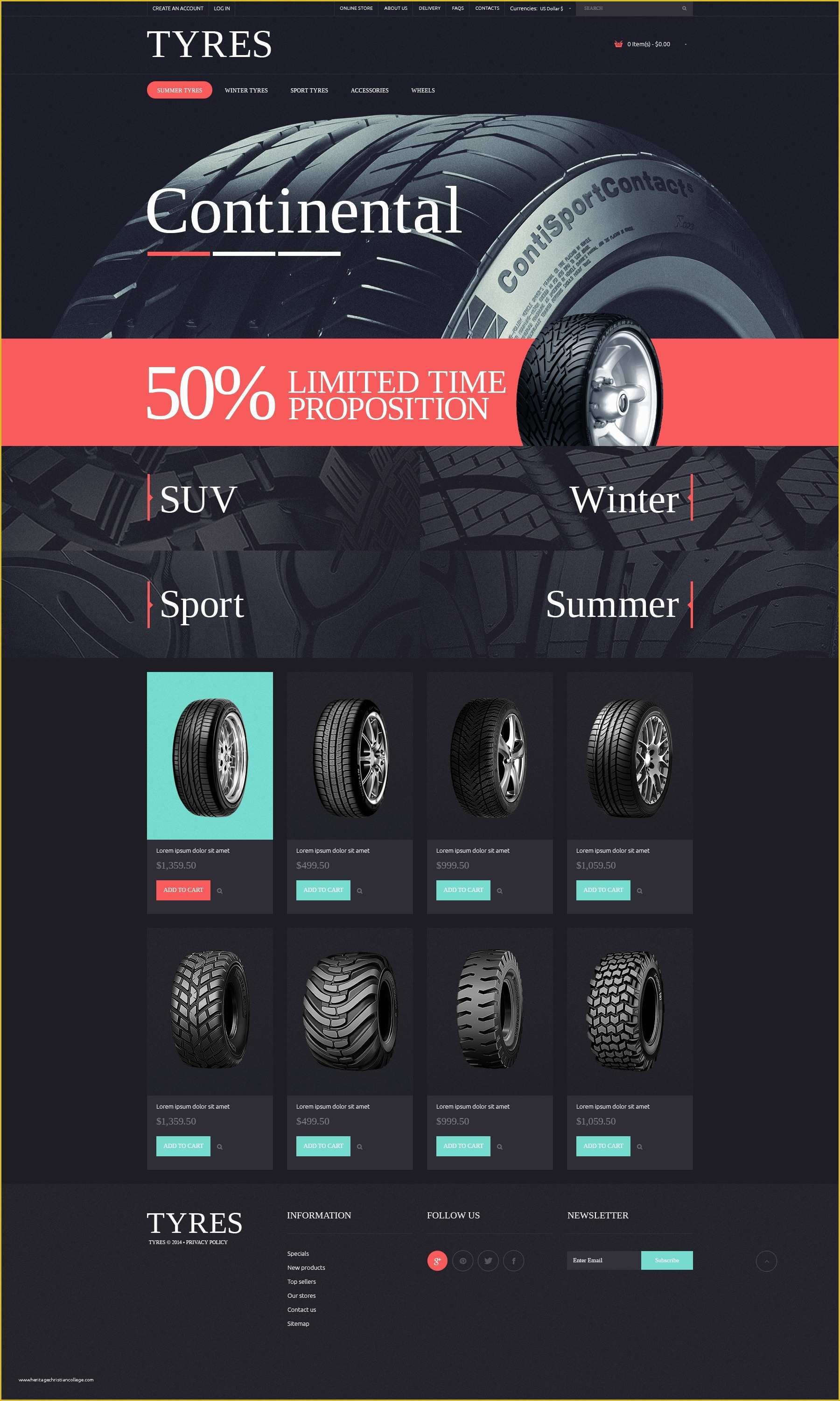 Tyre Website Template Free Download Of Wheels & Tires Psd Template