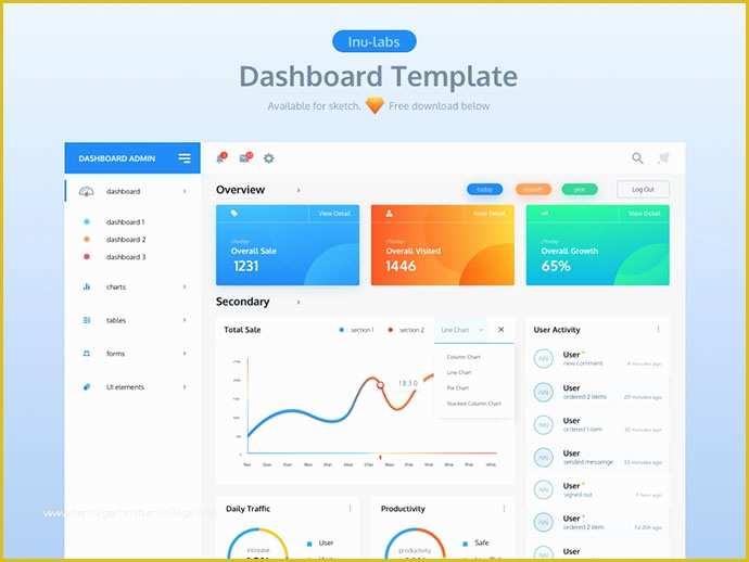 Ui Design Templates Free Of 40 Great Dashboard Ui Designs 2017 – Web & Graphic Design