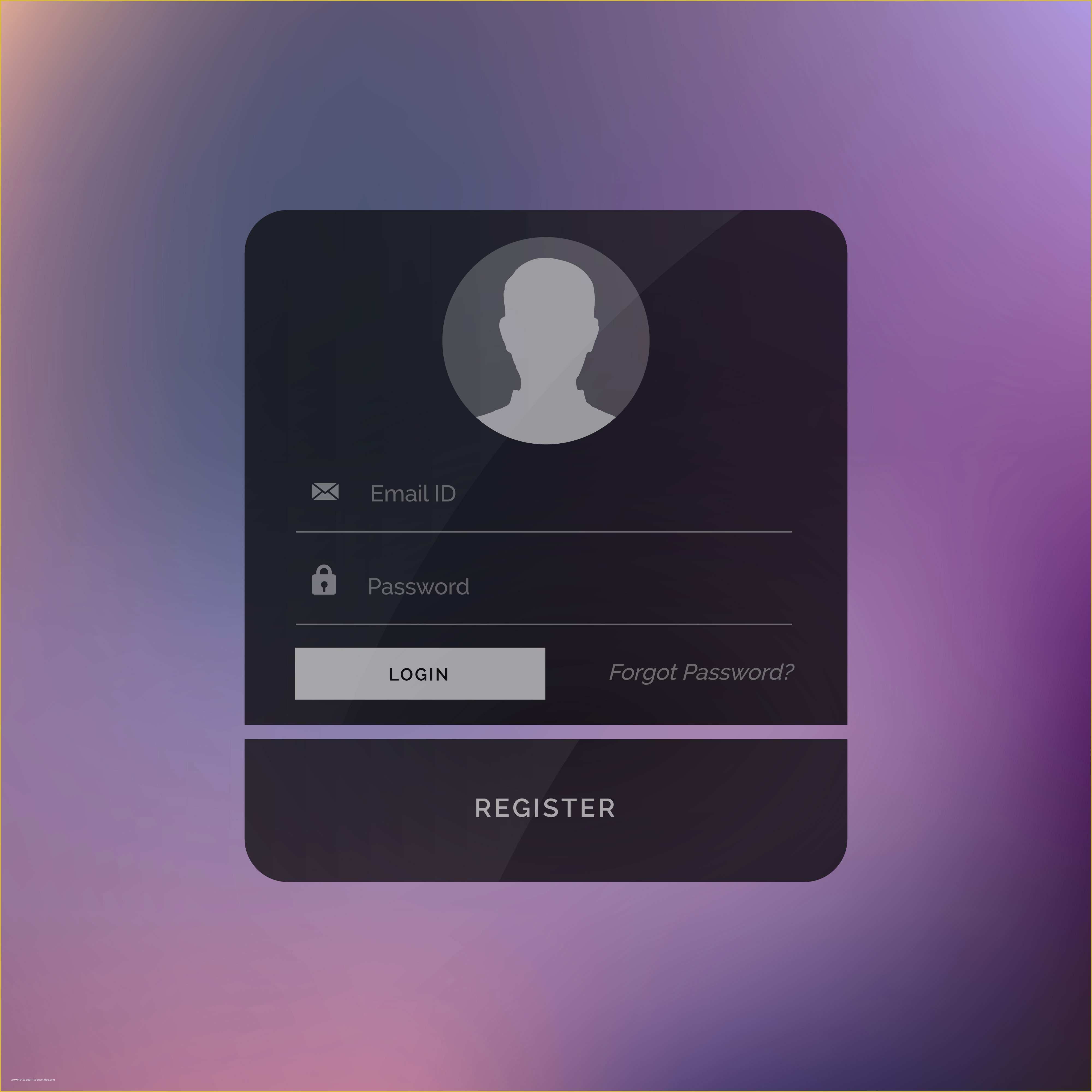 Ui Design Templates Free Of Dark Login Ui Design Template Download Free Vector Art