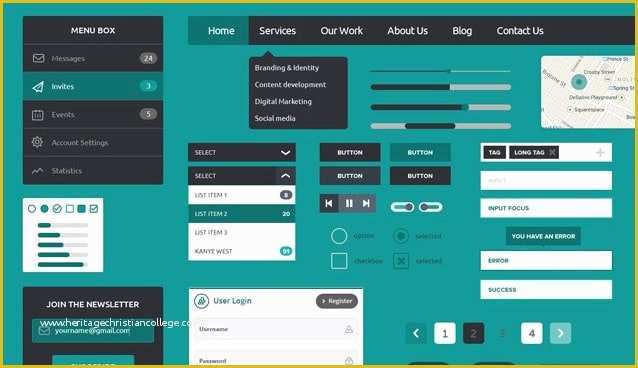 Ui Design Templates Free Of Free Flat Gui Templates 25 Best Free Flat Style Ui