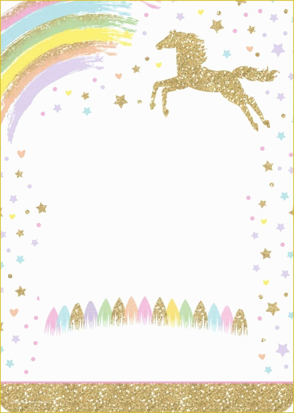 Unicorn Party Invitations Free Template Of 8 Magical Unicorn Birthday Invitations