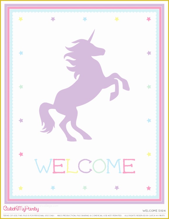 Unicorn Party Invitations Free Template Of Printable Unicorn Printable 360 Degree