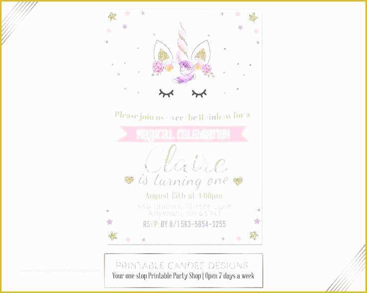 Unicorn Party Invitations Free Template Of Unicorn Party Invitations – Taylorpeterson