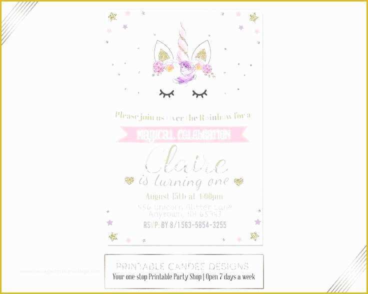Unicorn Party Invitations Free Template Of Unicorn Party Invitations – Taylorpeterson