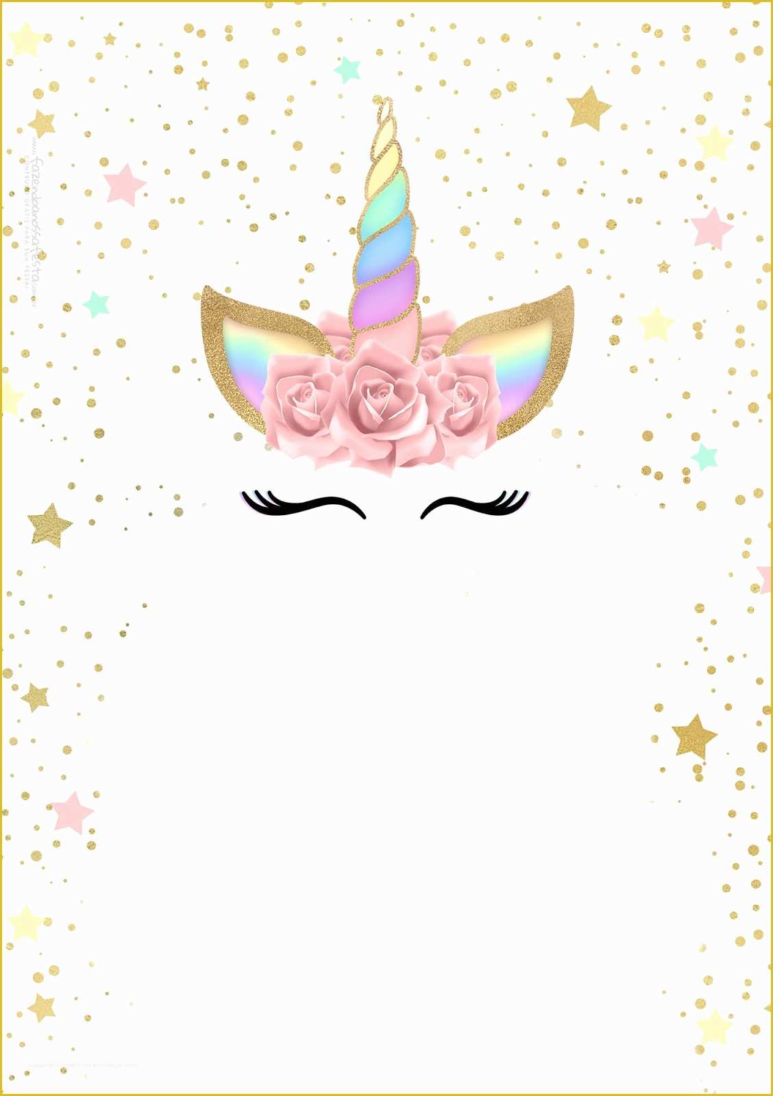 Unicorn Party Invitations Free Template Of Unicorn with Rainbow Free Printable Invitations